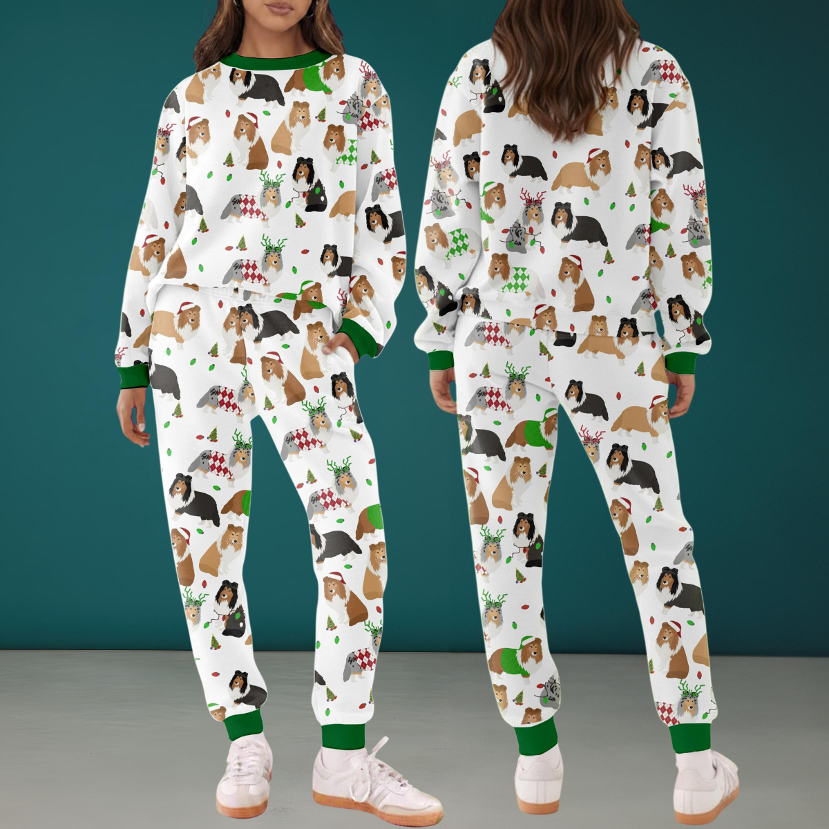 Christmas Rough Collie Silky Satin Pajama Set Cute Dog Holiday Outfit Funny Xmas Loungewear Pet Lover Gift Tracksuit 1762401860245.png