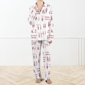 Love Actually Is All Around Pajama Set For Women And Kids Romantic Movie Pjs Christmas Couple Pjs Cozy Satin Pjs Holiday Gift For Fans 1762402794507.jpg