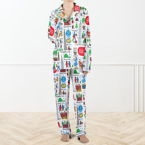 Christmas Holidays In New York Pajama Set For Women And Kids Nyc Skyline Sleepwear Festive Winter Outfit New York Christmas Gift 1762403600319.jpg