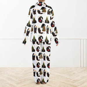 Christmas Black Cat Pajama Set For Women Cute Holiday Cat Pjs Christmas Tree Sleepwear Set Cozy Winter Lounge Outfit 1762403778858.jpg