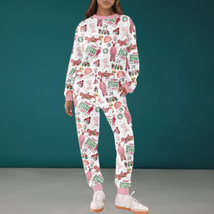 A Christmas Story Pajama Set Family Funny Pink Bunny Christmas Pjs Retro Holiday Sleepwear For Adults Festive Matching Family Gift 1762404159591.png