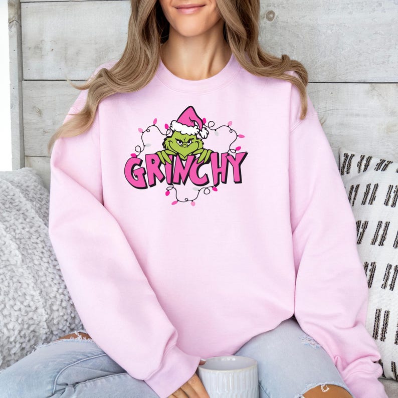 Grinchy Sweatshirt Christmas Grinch Shirt Retro Movie Sweater Grinchmas Tee Matching Christmas Pajamas Matching Christmas Pajamas 1762404301532.jpg
