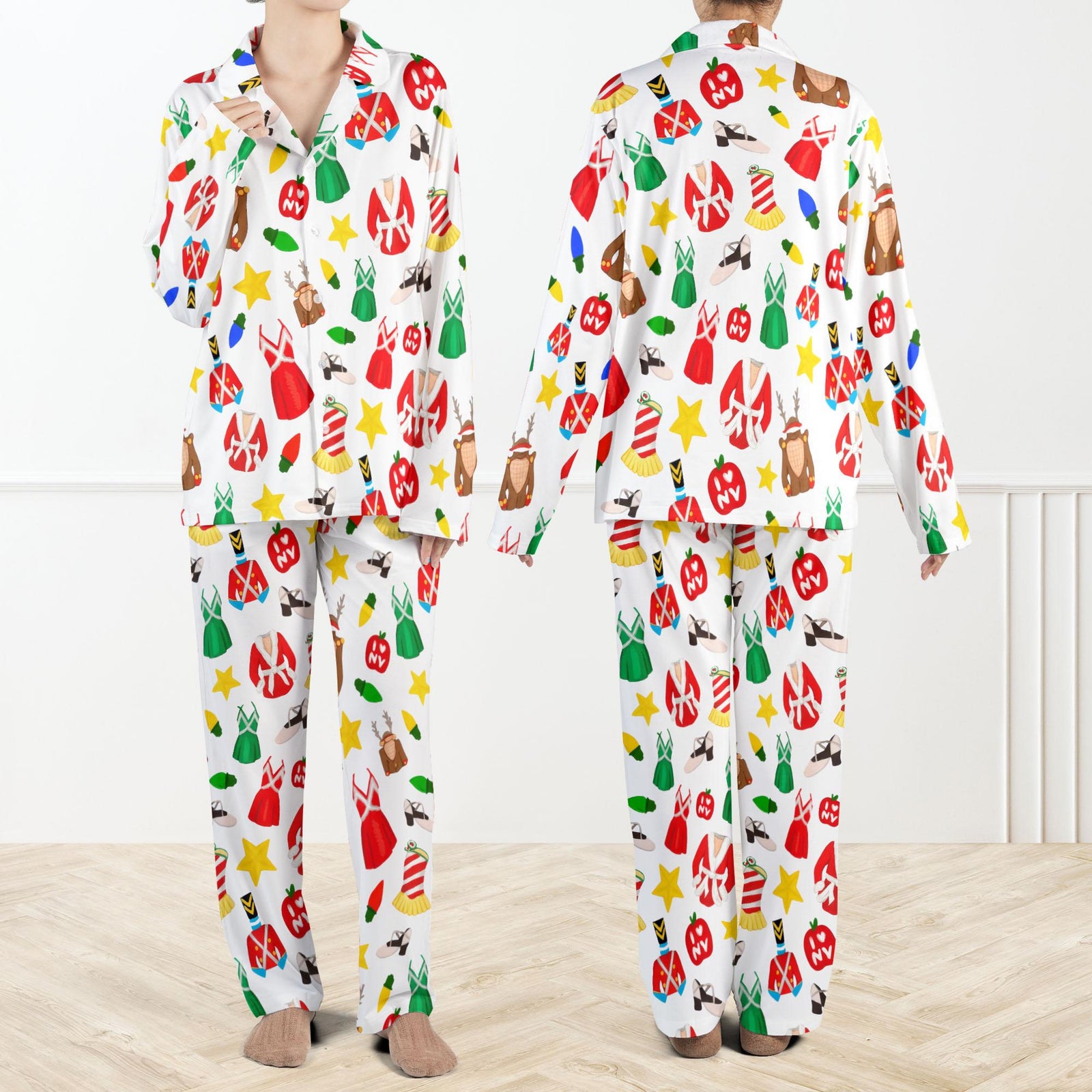 Radio City Rockettes Christmas Spectacular Pajama Set For Women Festive Holiday Print Sleepwear Xmas Gift Loungewear 1762412392162.jpg