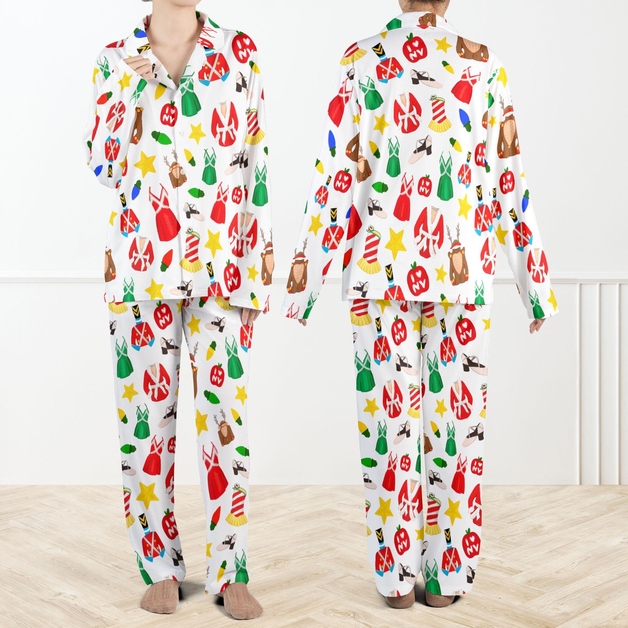 Radio City Rockettes Christmas Spectacular Pajama Set For Women Festive Holiday Print Sleepwear Xmas Gift Loungewear 1762412392162.jpg