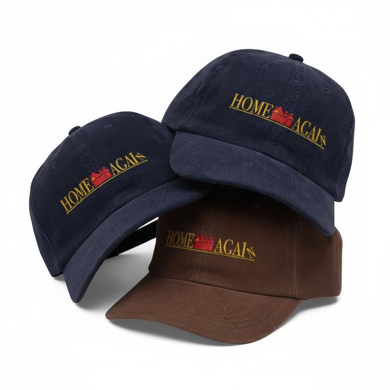 Vintage Christmas Corduroy Hat   90s Movie Inspired Embroidered Cap Retro Holiday Aesthetic Hat 1762412404001.jpg