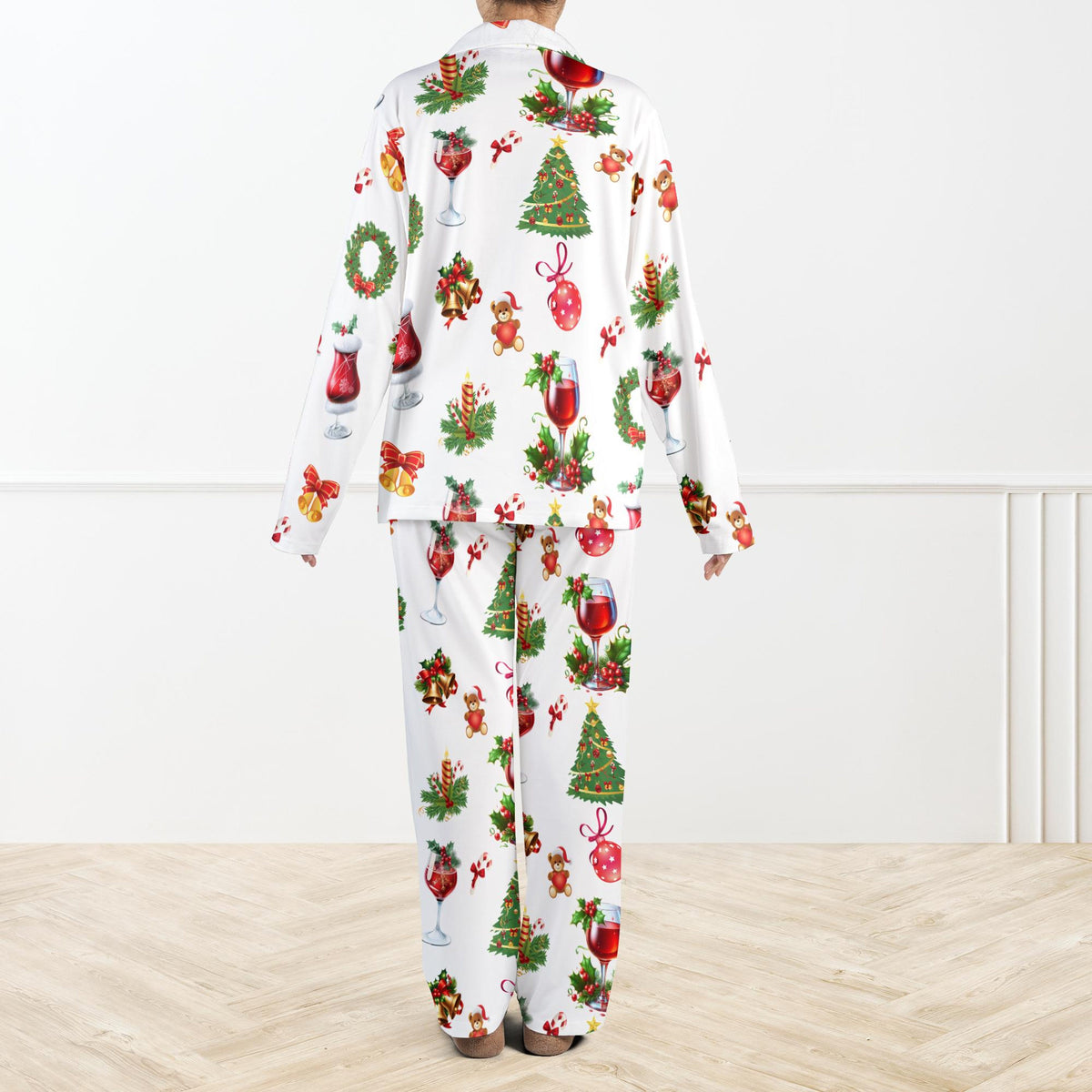 Christmas Wine Pajama Set For Women And Kids Holiday Wine Lover Pjs Festive Christmas Tree Pjs Cozy Winter Loungewear Gift 1762414286913.jpg