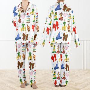 Coquette Elf Christmas Pajama Set For Women Elf Christmas Pajamas Set Buddy The Elf Pjs Funny Holiday Sleepwear For Family 1762414991362.jpg