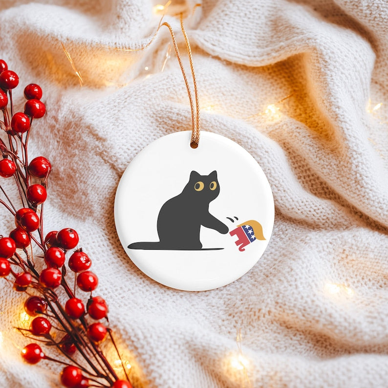 Cat Anti Trump Ornament Ceramic Or Aluminum Christmas Decoration Sarcastic Cat Fdt Grumpy Black Cat Subtle Anti Trump Anti Maga 1762419775840.jpg