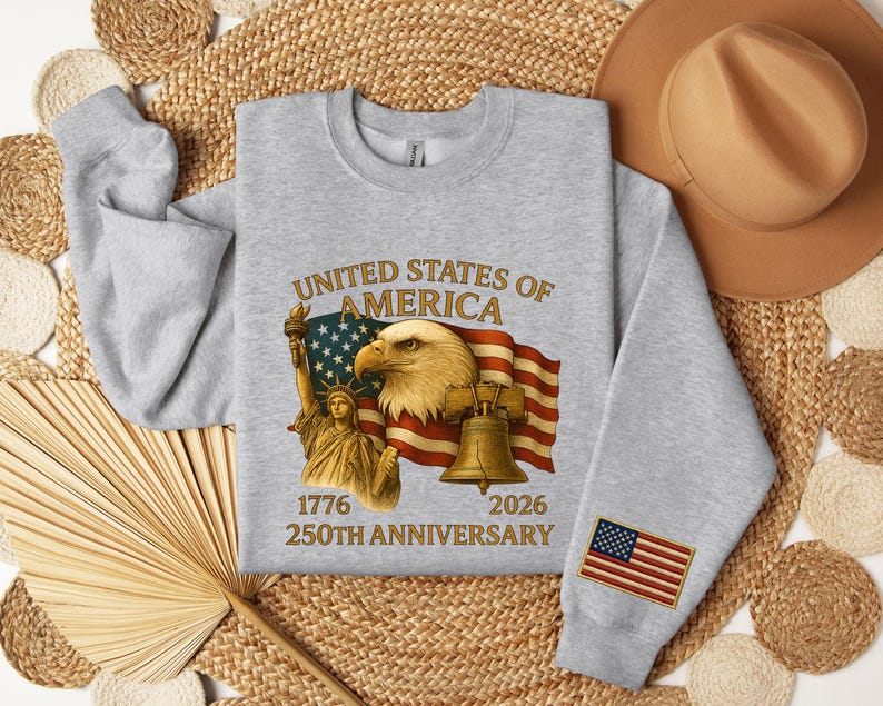 America 250th Anniversary Sweatshirt Patriotic Usa Sweater Independence Day Graphic Hoodie 1762420239893.jpg