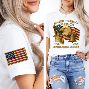 Eagle Liberty United States 250th Anniversary Embroidered Shirt Sweatshirt Hoodie 2026 Adjustable Patriotic Apprel With Bald Eagle For Veterans 1762420860342.jpg