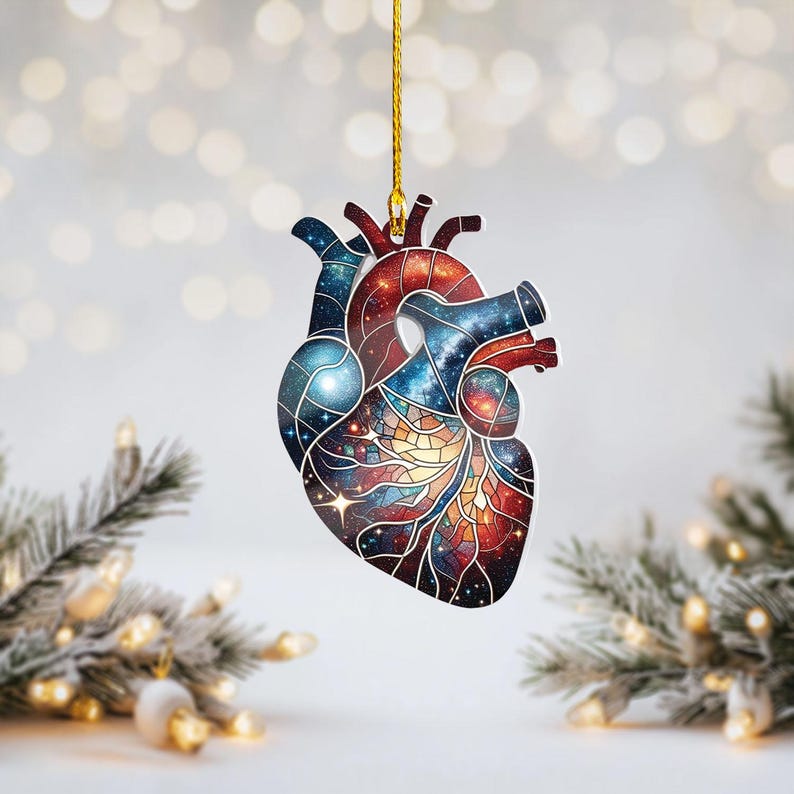 Anatomical Heart Christmas Ornament Galaxy Design Medical Gift 1762486985874.jpg
