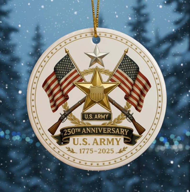 Us Army 250th Anniversary Ornament Military Christmas Ornament 2025 Patriotic Keepsake Gift Veteran Memorial Decor Army Pride 1762502052531.jpg