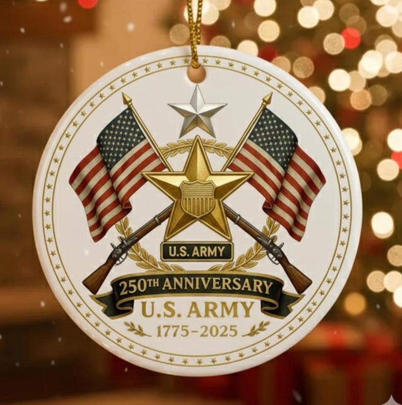 Us Army 250th Anniversary Ornament Military Christmas Ornament 2025 Patriotic Keepsake Gift Veteran Memorial Decor Army Pride 1762502052542.jpg