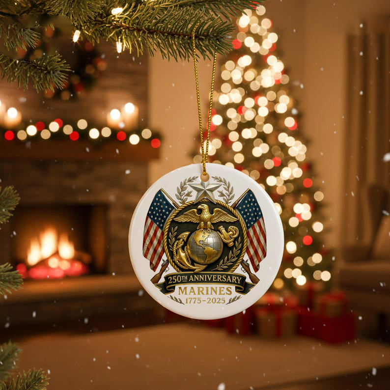 Marine 250th Anniversary Ornament Military Veteran Ornament Christmas Gift For Military 1762502324176.jpg