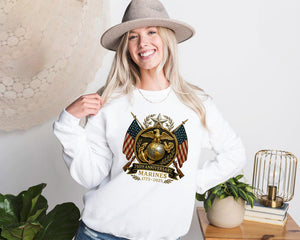 United States Marine Sweatshirt Patriotic Hoodie 250th Marine Birthday Sweater Military Apparel 1762503723530.jpg