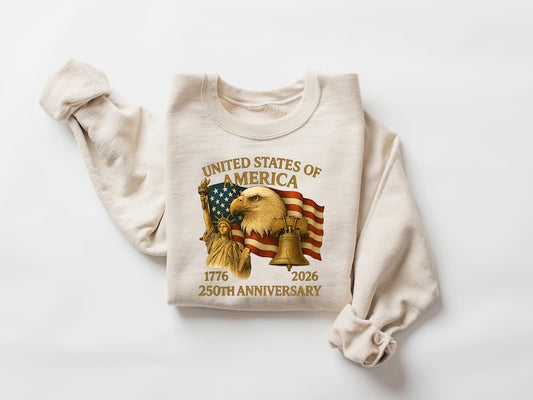 America 250th Anniversary T Shirt Patriot Eagle Statue Of Liberty Shirt 250th Independence Day Shirt Happy 250th Birthday Usa Usa Flag 1762506375558.jpg