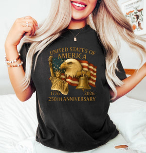 America 250th Anniversary T Shirt Patriot Eagle Statue Of Liberty Shirt 250th Independence Day Shirt Happy 250th Birthday Usa Usa Flag 1762506376162.jpg