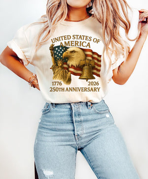 America 250th Anniversary T Shirt Patriot Eagle Statue Of Liberty Shirt 250th Independence Day Shirt Happy 250th Birthday Usa Usa Flag 1762506376295.jpg