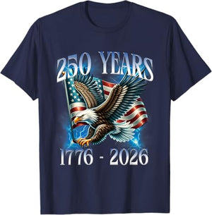 Eagle And Flag 250 Years 1776 2026 250th Birthday T Shirt Sweatshirt Hoodie 1762507194511.jpg