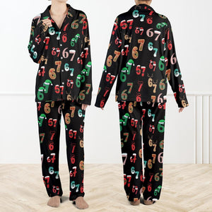 Six Seven Meme Christmas Contrast Pajamas Set For Women And Kids Funny Christmas Pjs Viral Number Print Sleepwearmatching Xmas Loungewear 1762740209732.jpg