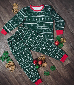Green Family Matching Christmas Pyjamas  Adult Kids Dogs Xmas Sets  Christmas Matching Pajamas 1762740806406.jpg
