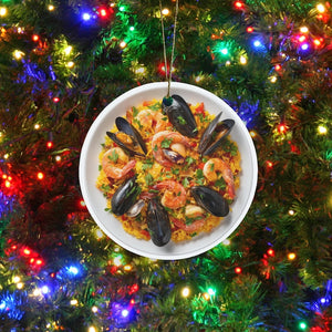Paella Ornament Barcelona Foodie Gift Seafood Food Lover Gift Secret Santa Or White Elephant Ceramic Spanish Food Ornament For Cooks 1762742141813.jpg