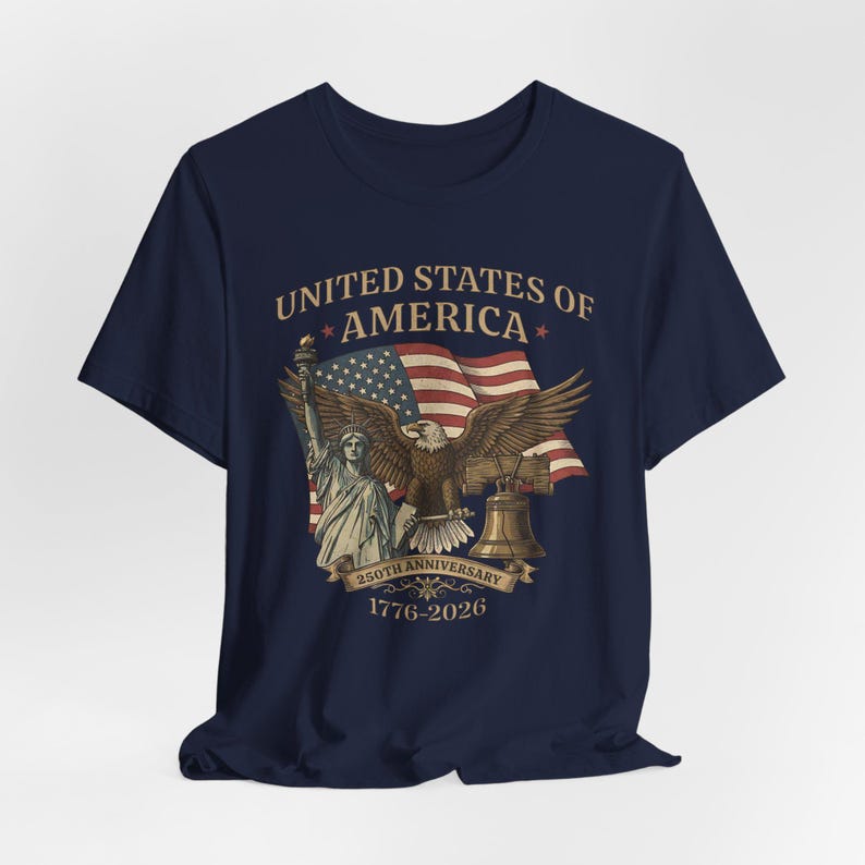 Usa 250th Anniversary Shirt Vintage American Birthday Tee Usa Independence Day Shirt America 250th Anniversary Unisex Tee 1762913683525.jpg