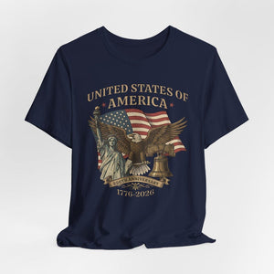 Usa 250th Anniversary Shirt Vintage American Birthday Tee Usa Independence Day Shirt America 250th Anniversary Unisex Tee 1762913683525.jpg
