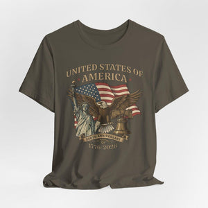 Usa 250th Anniversary Shirt Vintage American Birthday Tee Usa Independence Day Shirt America 250th Anniversary Unisex Tee 1762913684136.jpg