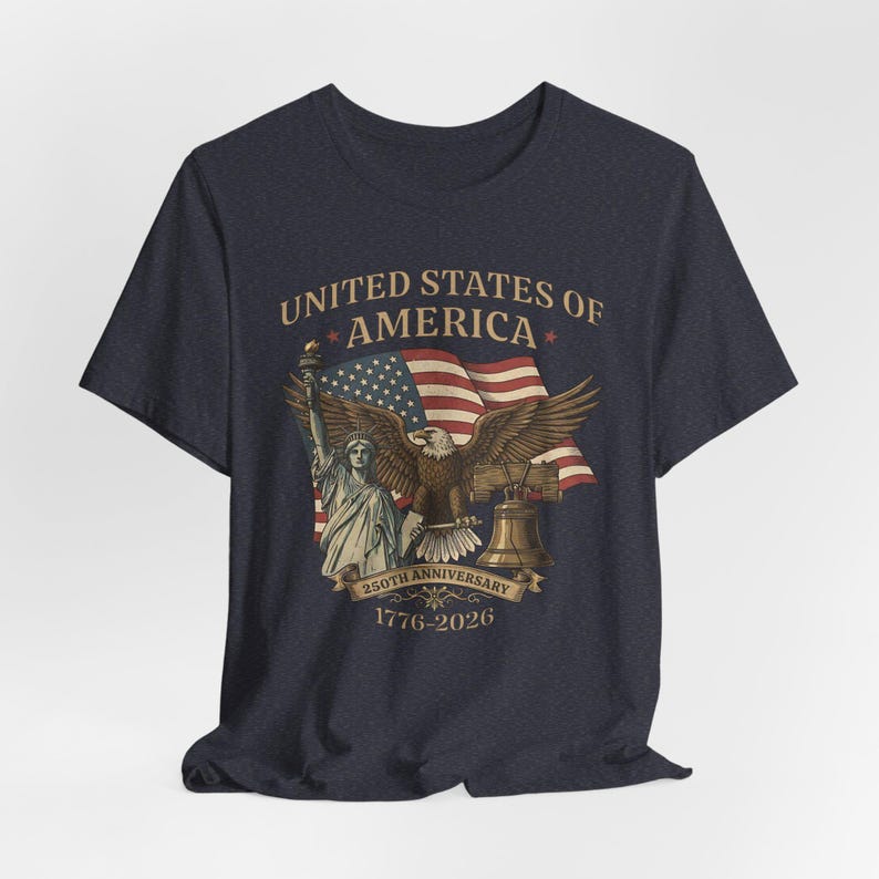 Usa 250th Anniversary Shirt Vintage American Birthday Tee Usa Independence Day Shirt America 250th Anniversary Unisex Tee 1762913684148.jpg