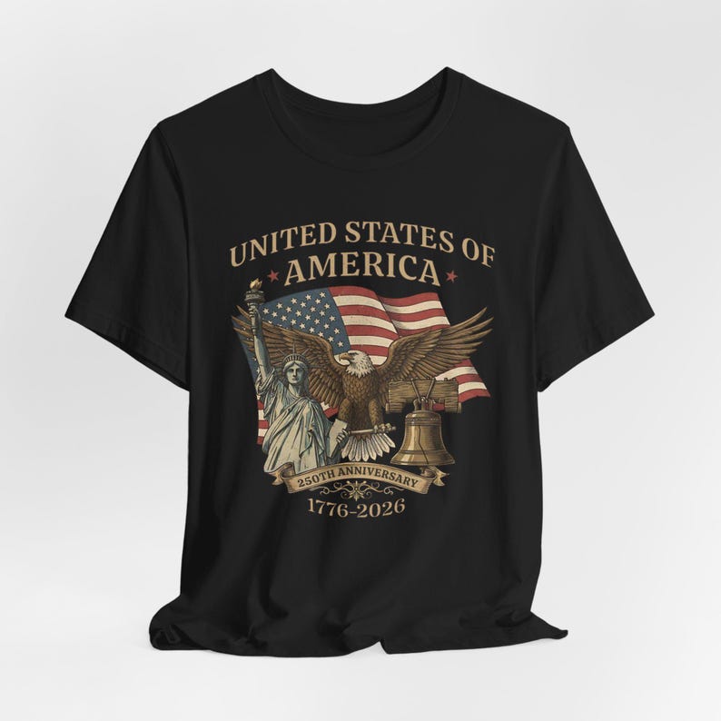 Usa 250th Anniversary Shirt Vintage American Birthday Tee Usa Independence Day Shirt America 250th Anniversary Unisex Tee 1762913684171.jpg