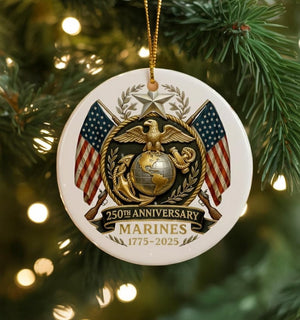 250th Anniversary Marine Ornament 2025 Us Military Veteran Keepsake Patriotic Christmas Ornament Gift For Marine Dad Or Soldier 1762914319604.jpg