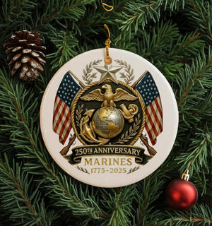 250th Anniversary Marine Ornament 2025 Us Military Veteran Keepsake Patriotic Christmas Ornament Gift For Marine Dad Or Soldier 1762914319738.jpg