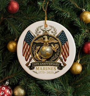 250th Anniversary Marine Ornament 2025 Us Military Veteran Keepsake Patriotic Christmas Ornament Gift For Marine Dad Or Soldier 1762914319933.jpg