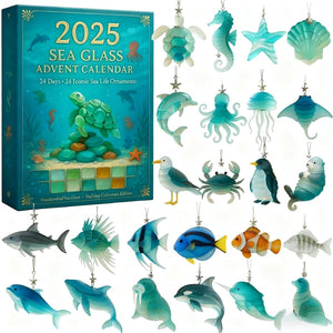 Sea Glass Advent Calendar 2025 24 Sea Animal Figurines Xmas Gift Set 1762919552153.jpg