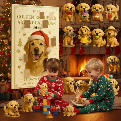 Golden Retriever Advent Calendar 2025  24 Days Of Joy Holiday Countdown  Puppy Christmas Acrylic 1762920714202.jpg