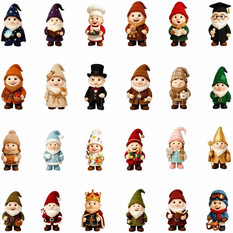 Gnome Christmas Advent Calendar 2025 24 Day Gnome Xmas Figurines  Vintage Christmas Ornament Countdown 1762921340818.jpg