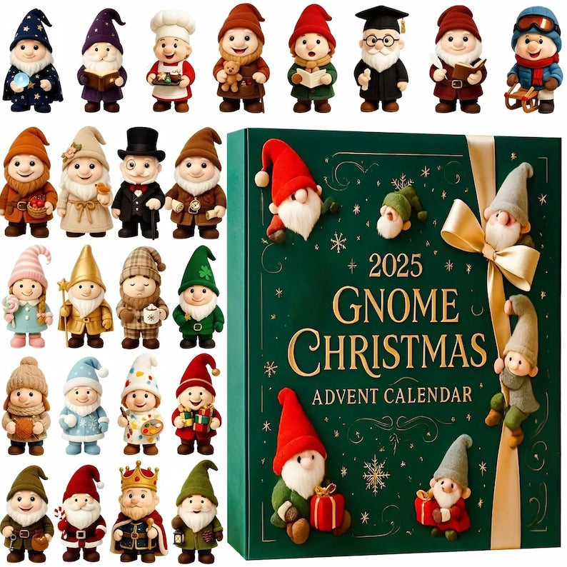 Gnome Christmas Advent Calendar 2025 24 Day Gnome Xmas Figurines  Vintage Christmas Ornament Countdown 1762921340853.jpg