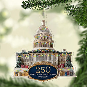 250 Years Anniversary Acrylic Ornament  250 Years United States Of America  Patriotic 1776 2026 Christmas Ornament 1762933506141.jpg