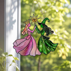 Elphaba And Glinda Suncatcher Wicked Musical Decor Stained Glass Witch Art Wizard Of Oz Gift Fantasy Window Decoration 1762935731980.jpg