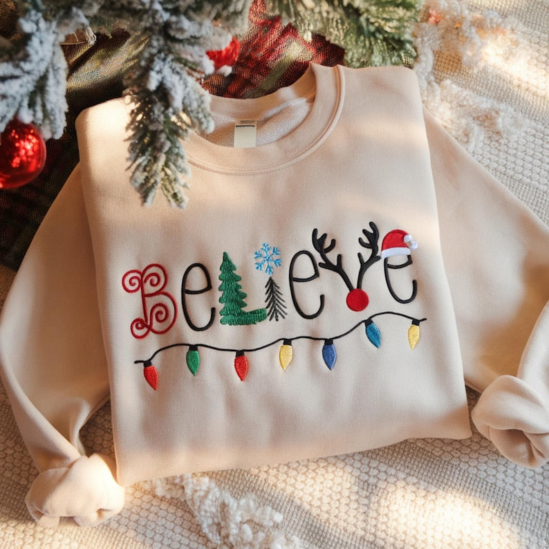 Embroidered Believe Christmas Sweatshirt Festive Holiday Crewneck 1762938392429.jpg