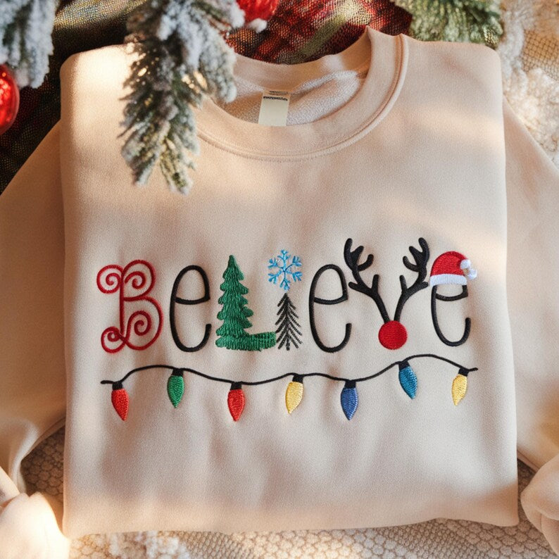 Embroidered Believe Christmas Sweatshirt Festive Holiday Crewneck 1762938392439.jpg