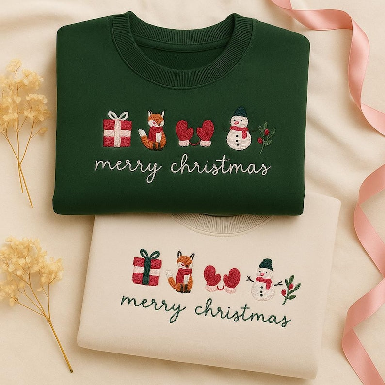 Embroidered Merry Christmas Family Sweatshirt Embroidered Cozy Christmas Coquette Crewneck Matching Family Sweatshirts Embroidered Gifts 1762938962547.jpg