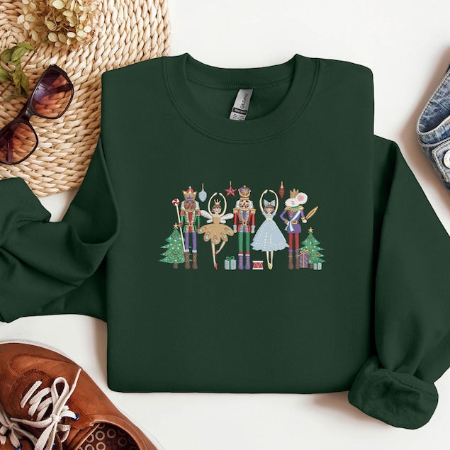 Embroidered Nutcracker Sweatshirt Embroidered Christmas Sweatshirt Christmas Nutcracker Shirt Christmas Tee Christmas Christmas Gift 1762939845163.jpg