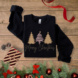 Merry Christmas Embroidered Shirt Tis The Season Christmas Sweatshirt Embroidered Christmas Trees Believe Christmas Merry And Bright Tee 1762940506251.jpg