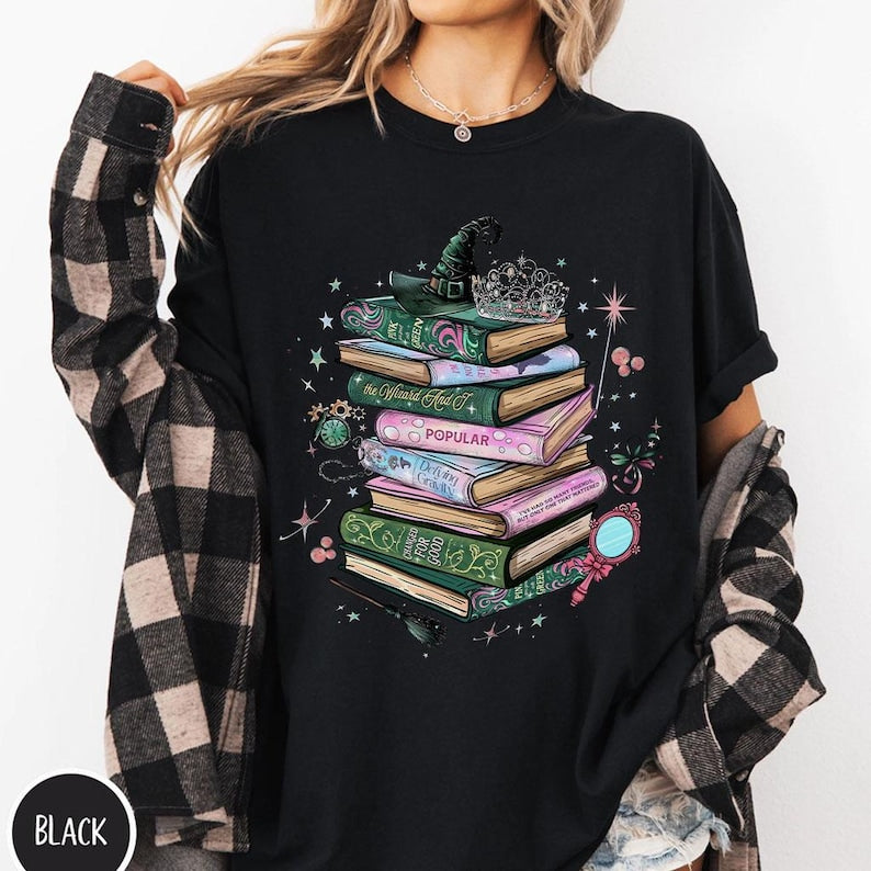 Wicked Shirt Wicked Changed For Good Book Shirt Defy Gravity Shirt Broomstick Magic Wand Wizard Movie Shirt Wicked Musical Fan Gifts 1763002914035.jpg