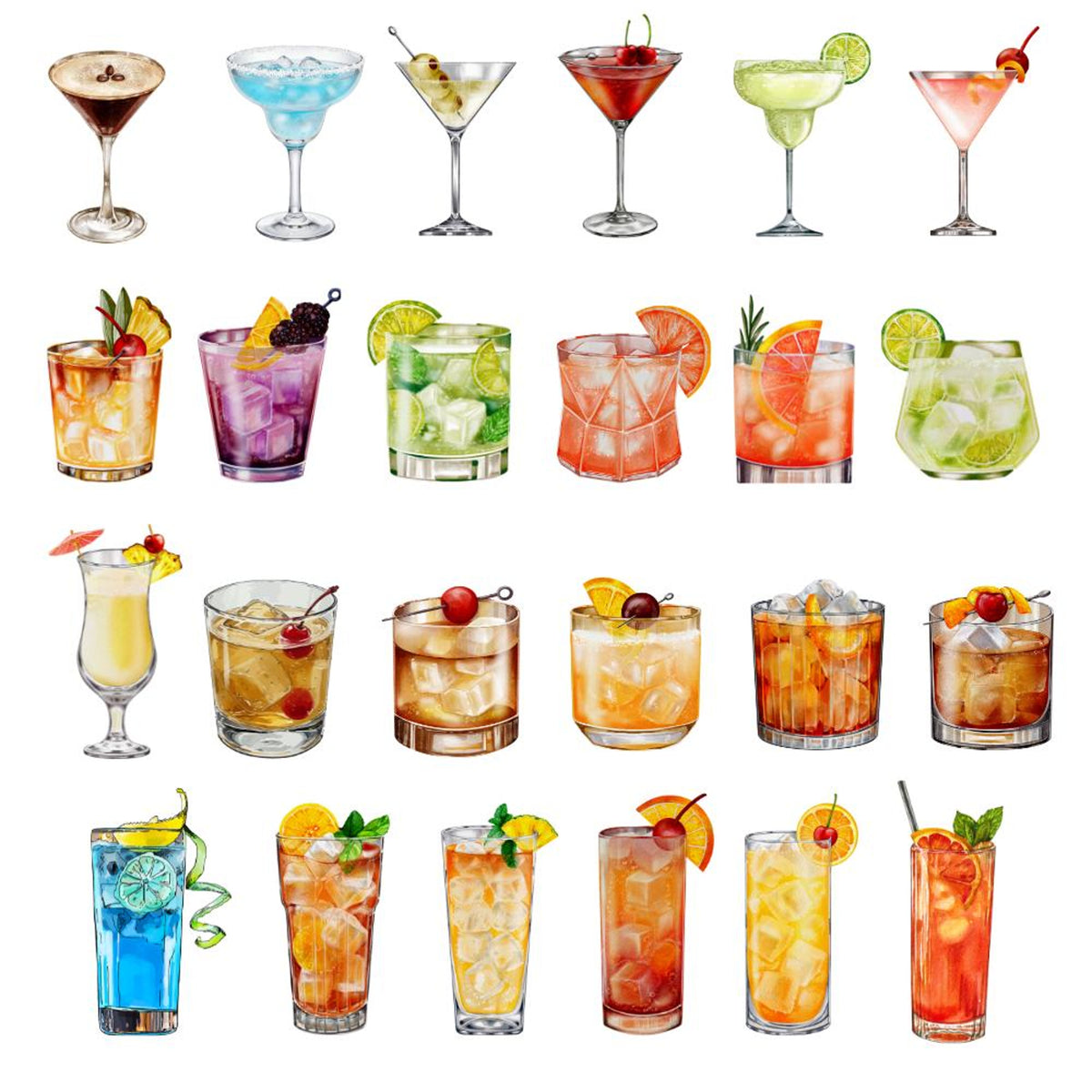 Cocktail Advent Calendar 2025 24 Mini Acrylic Drink Ornaments Unique Adult Advent Calendar Holiday Bar Decor Mixology Gift 1763005534362.jpg