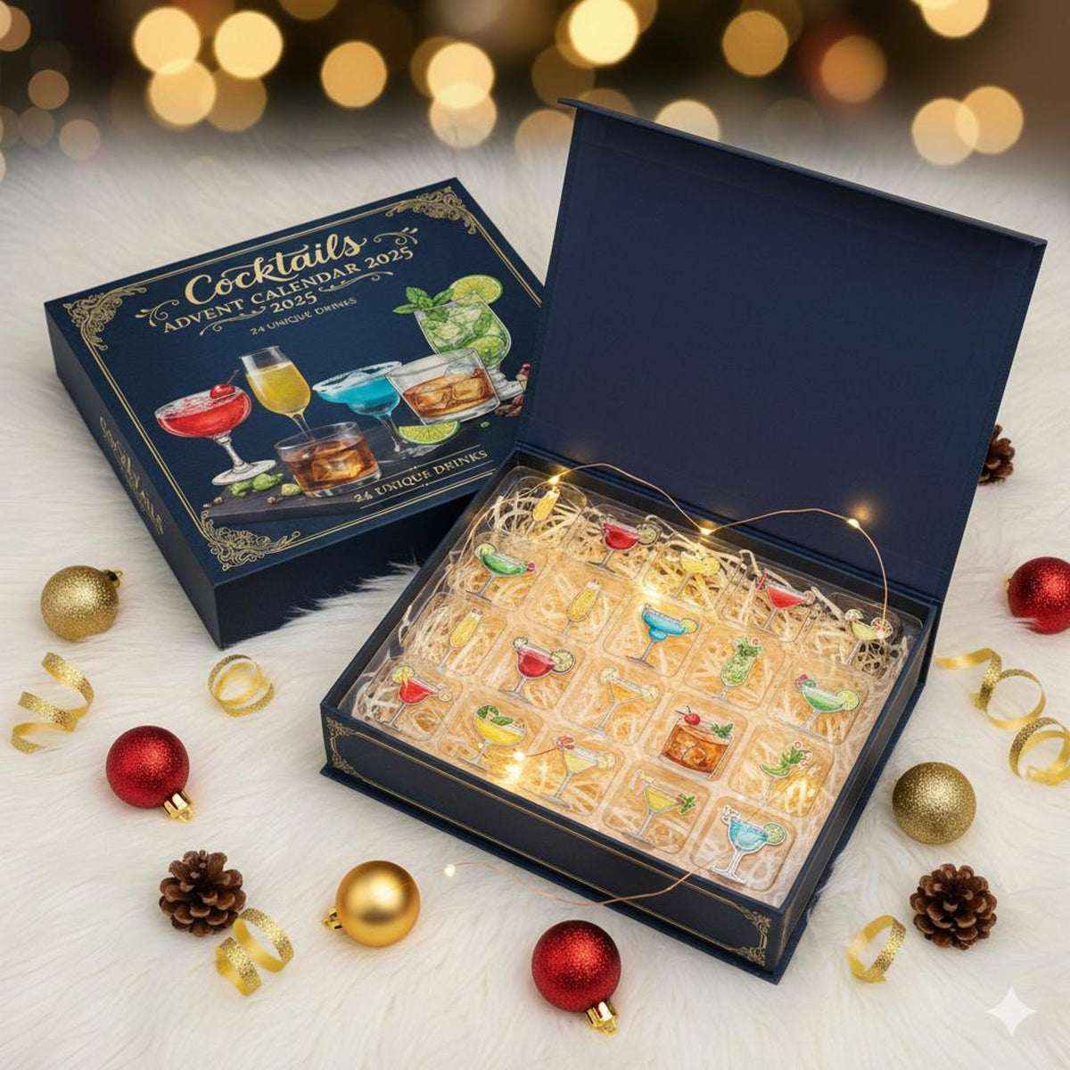 Cocktail Advent Calendar 2025 24 Mini Acrylic Drink Ornaments Unique Adult Advent Calendar Holiday Bar Decor Mixology Gift 1763005534405.jpg