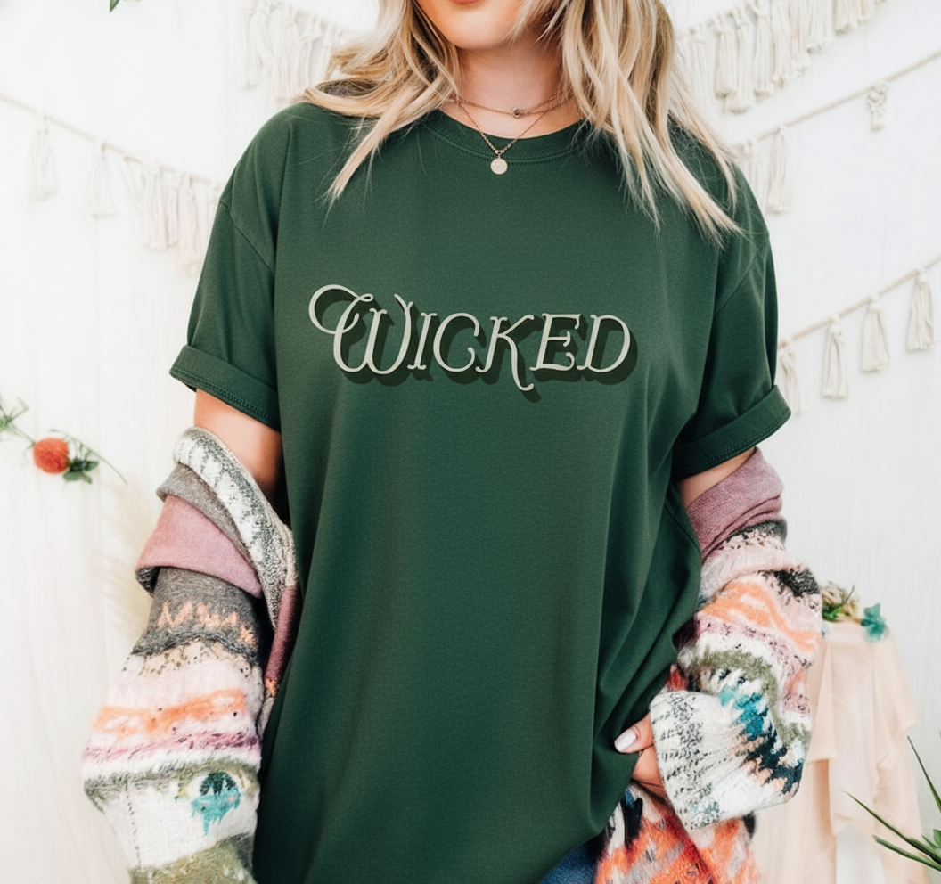 Wicked Tee For Musical Lovers Bold Broadway Style Shirt For Oz Fans Defy Gravity Aesthetic Wizardcore Fashion 1763007286987.png