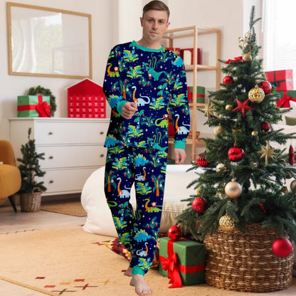 Dinosaur Family Matching Pajamas Set Fun Christmas Holiday Pjs For Men Women  Kids  Cozy Xmas Outfit For Family Photos 1763020079445.jpg